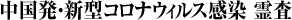 中国発・新型コロナウィルス感染 霊査