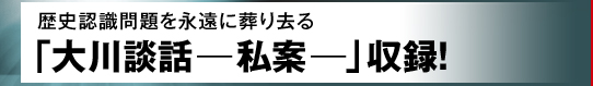 歴史認識問題を永遠に葬り去る 「大川談話―私案―」収録!