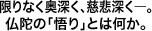 限りなく奥深く、慈悲深く―。仏陀の「悟り」とは何か。